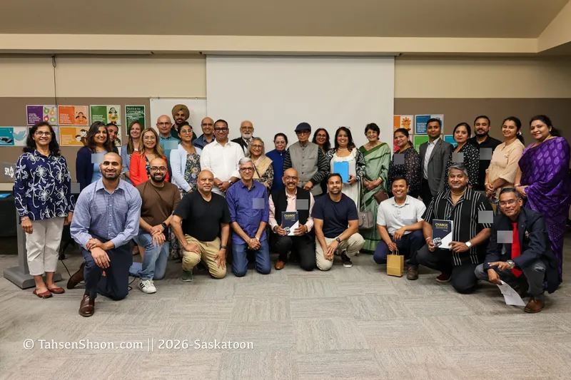 Group photo of guests at the Change Anesthesiology book launch